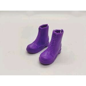 Mattel Barbie Doll Shoes ~ Purple Combat BOOTS ~ Purple Shoes - Hiking